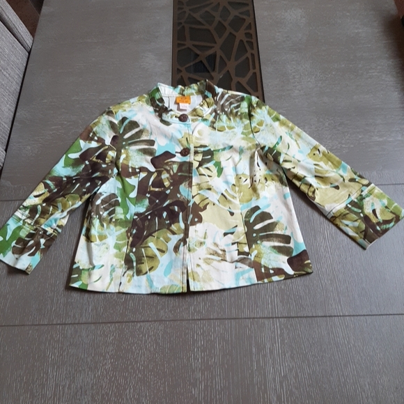 Ruby Rd. Green and Brown Utility Jacket - Picture 12 of 13